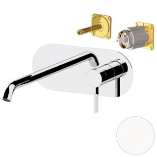 Смеситель для раковины Remer Metrica MC15KBBO, белый матовый