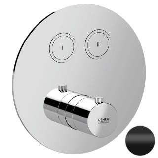 Смеситель термостатический для душа Remer X Style X99D2KBNO, черный матовый