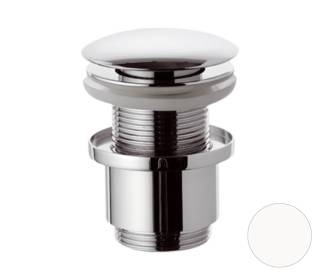 Донный клапан без перелива 1”1/4 Remer 904CC2114BO, белый матовый
