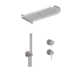 Душевая система Remer X Style INOX SSX93PS02MMCA, нержавеющая сталь