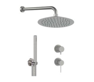 Душевая система Remer X Style INOX SSX92PS02UFM25, нержавеющая сталь