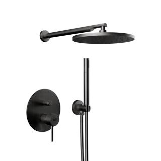 Душевая система Remer X Style X09S02OCFP, черный брашированный хром