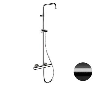 Душевая система термостатическая Remer Elegance EQ32ASSDCFP, черный брашированный хром