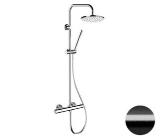 Душевая система термостатическая Remer Elegance EQ32X7MMM20CFP, черный брашированный хром