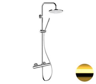 Душевая система термостатическая Remer Elegance EQ32X7MMM30DO, золото глянцевое
