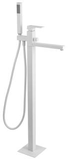 Смеситель для ванны Remer Absolute AU08BO, белый матовый