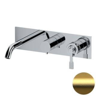 Смеситель для ванны Remer Atelier AL54D3WBBG, золото брашированное