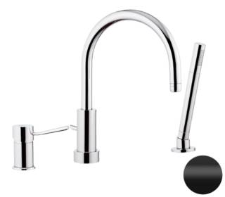 Смеситель для ванны Remer Minimal N072NO, черный матовый