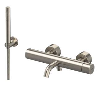 Смеситель термостатический для ванны Remer X Style INOX SSXT02, нержавеющая сталь