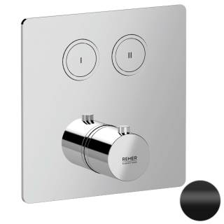 Смеситель термостатический для душа Remer X Style X99QD2KBNO, черный матовый