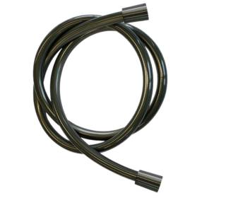 Шланг для душа ПВХ 120 см Remer 332CN2G120CFP, черный брашированный хром
