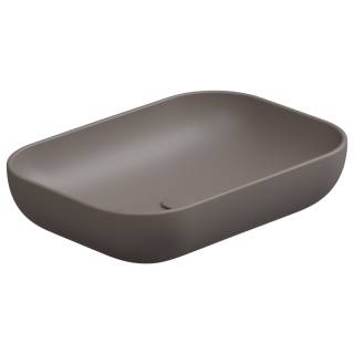 Раковина накладная 60x42 см GSG Ceramic Design Easy EALAVRE60029, Tortora Matt