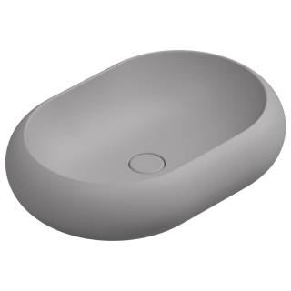 Раковина накладная 60x42 см GSG Ceramic Design Petra PELAV60038, Fumo Matt