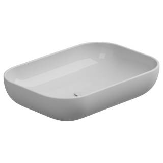 Раковина накладная биколор 60x42 см GSG Ceramic Design Easy EALAVRE60BI000/001, White/White Matt