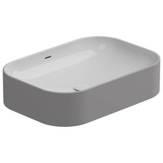 Раковина накладная биколор 60x42 см GSG Ceramic Design Easy EALAVTP60BI000/038, White/Fumo Matt