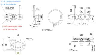 Смеситель для душа Remer X Style X97D3PXV, сталь