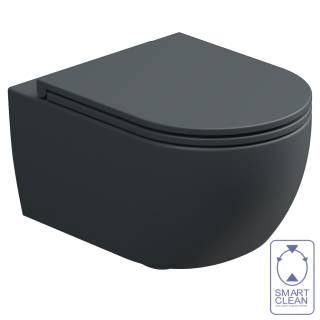Чаша подвесного унитаза биколор GSG Ceramic Design Like LKWCSOBI000/028, White/Ebano Matt