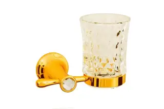 Boheme Chiaro Стакан подвесной, стеклянный полупрозрачный, цвет: gold 10504