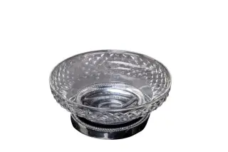 Boheme Murano Cristal Мыльница со стеклянной чашей, настольная, цвет: chrome 10204