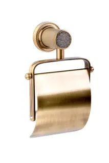 Boheme Royal Cristal Держатель туалетной бумаги с крышкой, подвесной, цвет: bronze 10921-BR