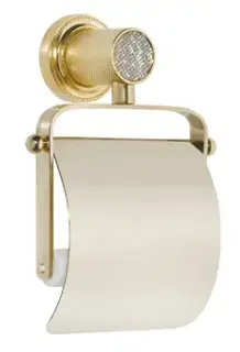 Boheme Royal Cristal Держатель туалетной бумаги с крышкой, подвесной, цвет: gold 10921-G