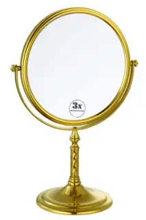 Boheme Imperiale Косметическое зеркало настольное, 3-х кратное увеличение, без подсветки, цвет: gold 504