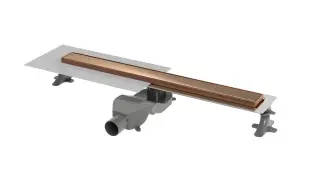 Boheme Premium Linear Трап линейный 80 см нерж. сталь, решетка с щелью для воды, цвет:copper brushed 982-80-CB