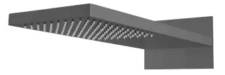 Boheme Fusion Верхний душ 23x55 см, с 1 видом струи, цвет: shine gun metall 419-SGM