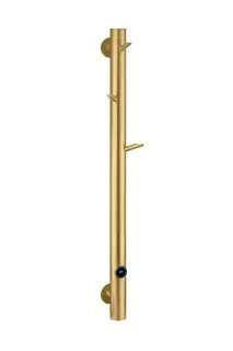 Boheme Oak Spirale Полотенцесушитель электрический 20,1x150h см, подключение снизу, цвет: matt gold 724-MG