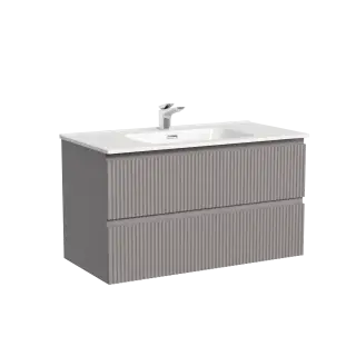 Тумба подвесная SANCOS Snob T 890х445х500, c двумя ящиками оснащенными доводчиками, Doha Soft, арт.SNT90SM