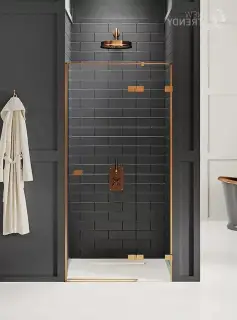 Дверь в нишу NEW TRENDY AVEXA COPPER BRUSHED 100x200 EXK-3536 (брашированная медь)