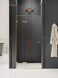 Дверь в нишу NEW TRENDY AVEXA COPPER BRUSHED 100x200 EXK-3535 (брашированная медь)