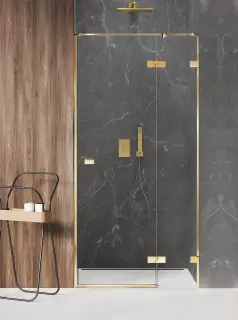 Дверь в нишу NEW TRENDY AVEXA GOLD SHINE P 140x200 EXK-1643 (золото)