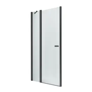 Дверь в нишу NEW TRENDY NEW SOLEO BLACK одинарная 90x195 D-0241A (черный)
