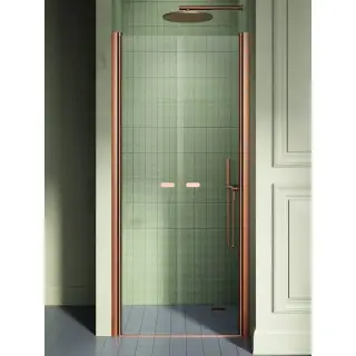 Дверь в нишу NEW TRENDY NEW SOLEO COPPER BRUSHED 130x195 D-0548A (брашированная медь)
