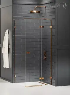 Душевое ограждение NEW TRENDY AVEXA COPPER BRUSHED R 120x80x200 EXK-3600 (брашированная медь)