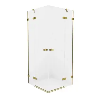 Душевое ограждение NEW TRENDY AVEXA GOLD BRUSHED 120x100x200 EXK-1790 (брашированное золото)