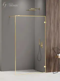 Душевое ограждение NEW TRENDY AVEXA GOLD SHINE 60x200 EXK-2157 (золото)
