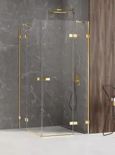 Душевое ограждение NEW TRENDY AVEXA GOLD SHINE 90x120x200 EXK-1699 (золото)