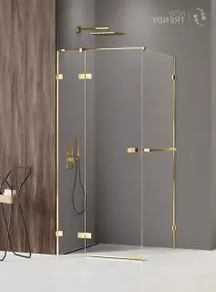 Душевое ограждение NEW TRENDY AVEXA GOLD SHINE L 120x70x200 EXK-3186 (золото)