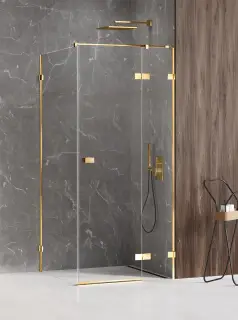 Душевое ограждение NEW TRENDY AVEXA GOLD SHINE P 90x120x200 EXK-1667 (золото)