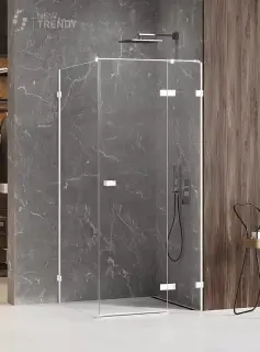 Душевое ограждение NEW TRENDY AVEXA WHITE R 110x120x200 EXK-2754 (белый)