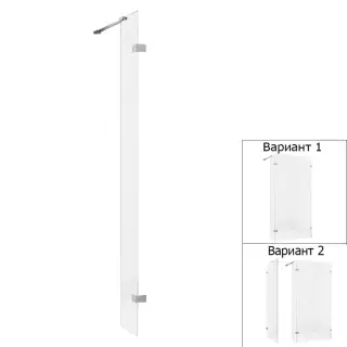Душевое ограждение NEW TRENDY EVENTA 23x200 EXK-4639 (хром)