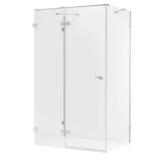 Душевое ограждение NEW TRENDY EVENTA L 80x100x200 EXK-4575 (хром)