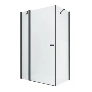 Душевое ограждение NEW TRENDY NEW SOLEO BLACK 110x110x195 K-0686 (черный)