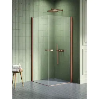 Душевое ограждение NEW TRENDY NEW SOLEO COPPER BRUSHED 70x90x195 K-2009 (брашированная медь)
