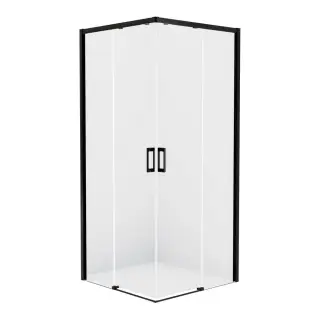Душевое ограждение NEW TRENDY PRIME BLACK 100x70x200 D-0316A/D-0351A (черный)