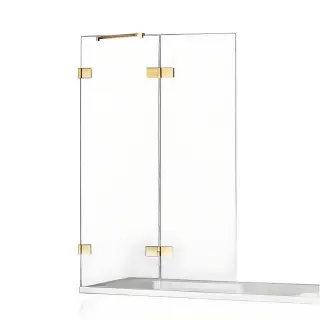 Шторка для ванны NEW TRENDY AVEXA GOLD SHINE 130x150 EXK-2188 L (золото)