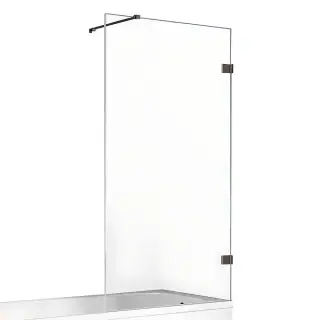Шторка для ванны NEW TRENDY AVEXA GUNMETAL BRUSHED 50x150 EXK-3515-WP (оружейная сталь)