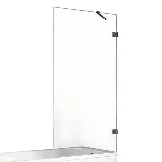Шторка для ванны NEW TRENDY AVEXA GUNMETAL BRUSHED 70x150 EXK-3517 (оружейная сталь)